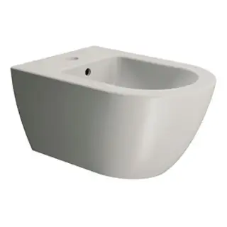 GSI Pura Биде подвесное 55x36 см, с 1 отверстием под смеситель, без крепления, цвет: cenere matte 8865117