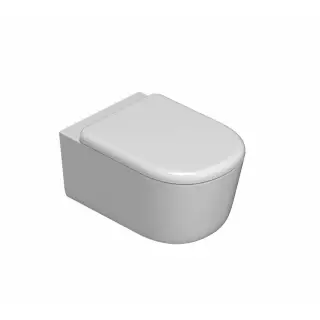 Globo Lalita Унитаз подвесной безободковый, с креплением, 36x54 см, цвет: bianco глянцевый LTS02BI