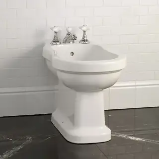 Devon&Devon Blues Биде напольное, с 3 отв. под смеситель 34,5x56,6xh40 см, цвет белый IBBID3FBLUES