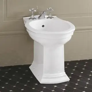 Devon&Devon Westminster Биде напольное 56х36 см, с 3 отверстиями под смес., цвет белый IBBID3FWES