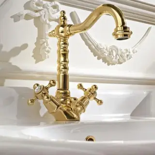 Sbordoni Londra Смеситель для раковины на 1 отв., излив 15,7xh12 см, цвет: бронза LO87BR