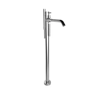 Bongio Gio Смеситель для ванны с душем напольный 89,9 см, излив 20 см, цвет: хром 68534CR0DPREU