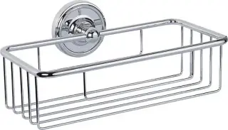 TW Bristol 527 Подвесная полочка-решетка прямоугольная 24х14хh7 см, цвет: хром TWBR527cr