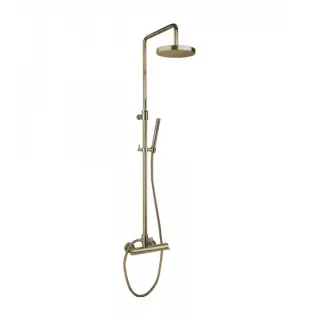 Bongio Project Душевая стойка со смеситель для душа, цвет: бронза матовая 32537BMED