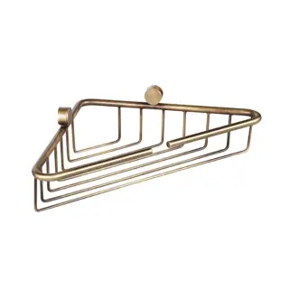TW Bristol 534 Подвесная полочка-решетка угловая 21х21хh5 см, цвет: бронза TWBR534br