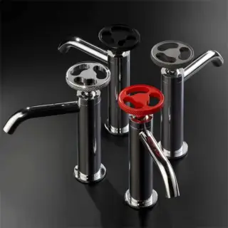 Maier Twist Смеситель для раковины, на 1 отв., цвет: хром/черный матовый 47 002CRNG