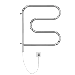 Terminus F-образный Полотенцесушитель электрический 50x60h, цвет без покрытия 4620768883880