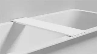 Salini Gabbiano Полка на ванну из S-Stone 73х18 см, цвет: белый матовый 1906204M