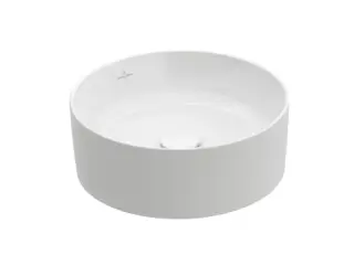 Villeroy & Boch Collaro Раковина чаша 40x40x14,5h см, без перелива, цвет: Альпийский белый глянцевый 4A184001