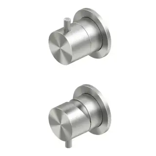 QuadroDesign Source Смеситель для душа встраиваемый, внешняя часть, цвет: brushed stainless steel 1247.00AS