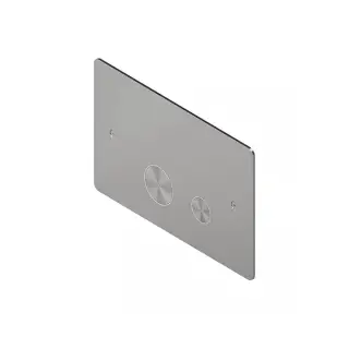 QuadroDesign Кнопка смыва для унитаза, цвет: brushed stainless steel PC001AS/1