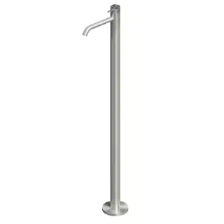 QuadroDesign Source Смеситель для раковины напольный, цвет: brushed stainless steel 1205AS/1