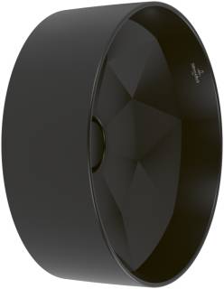Villeroy & Boch Octagon, Раковина накладная без перелива Pure Black 5A5640R7