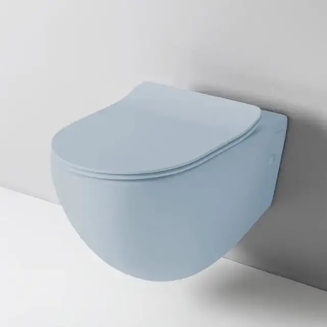 Artceram File Унитаз подвесной Rimless 36x52 см, цвет: pale blue