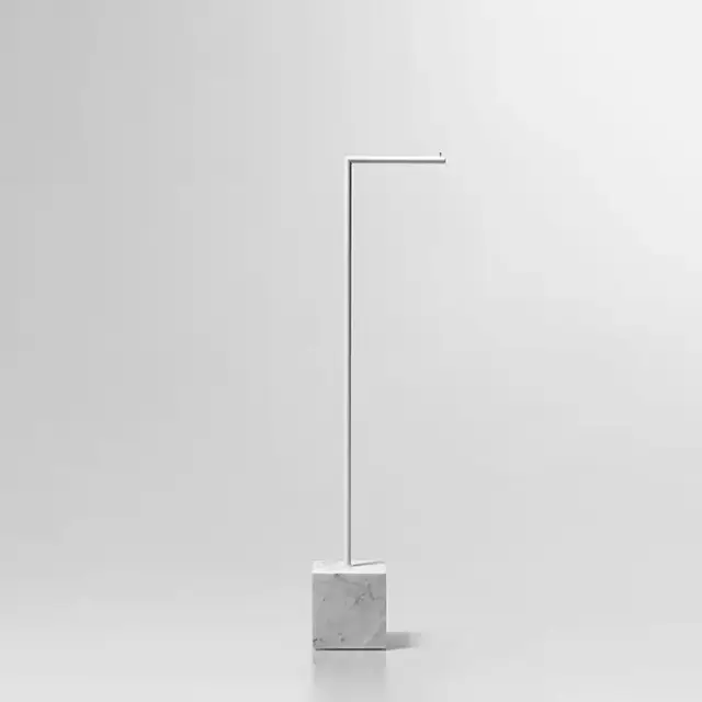 Antonio Lupi Bivio Держатель туалетной бумаги, напольный, база из мрамора Carrara satinato, цвет: Bianco opaco