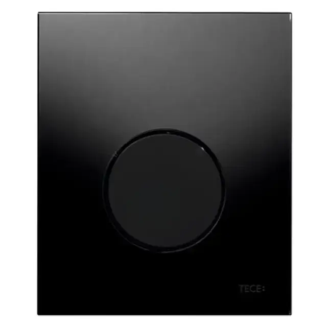 TECEloop Панель смыва для писсуара из черного стекла, цвет: черный