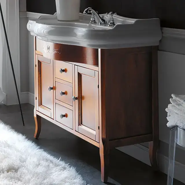 Kerasan Retro Комплект мебели 100см, напольный, 1 отв., цвет: noce