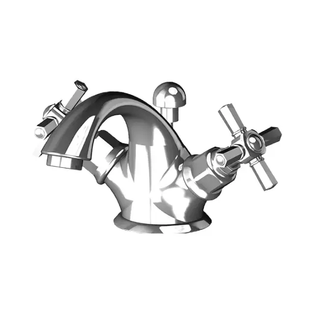 Gattoni TRD Смеситель для раковины, 1 отв., ручки Paris, цвет: хром