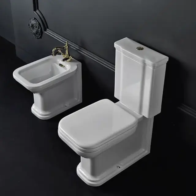 Kerasan Waldorf Унитаз-моноблок 68х36,7см, фурнитура хром