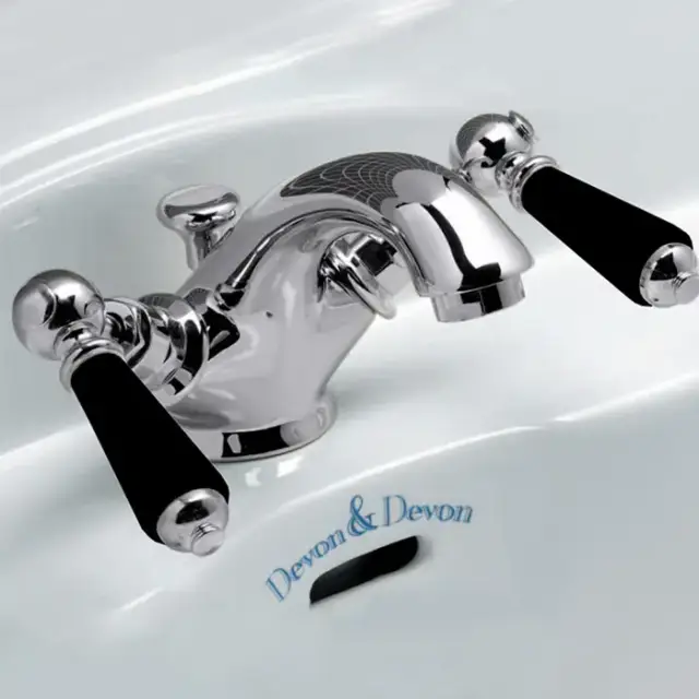 Devon&Devon Black Dandy Смеситель для раковины, цвет: хром