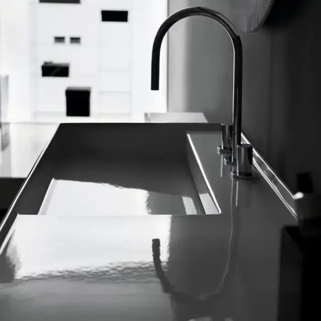 Laufen Kartell Смеситель для раковины на 3 отв, с донным клапаносм, поворотный излив 166 мм, цвет: хром