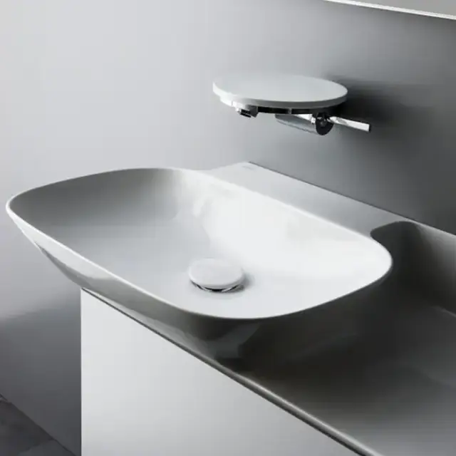 Laufen INO Раковина 90х45х12 см, без отв., полка справа, цвет: белый