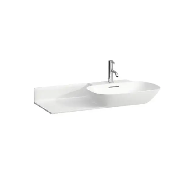 Laufen INO Раковина 90х45х12 см, 1 отв., полка слева, цвет: белый