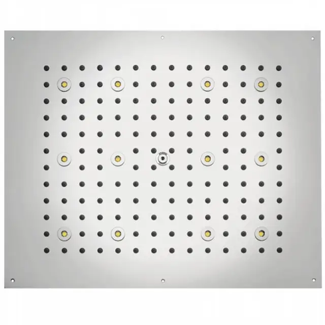 BOSSINI DREAM-RECTANGULAR Верхний душ 570x470 мм, с 12 LED RGB, блок питания/управления, Cromoterapia, цвет: хром