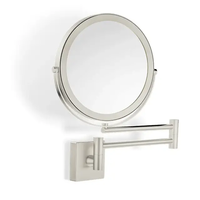 Decor Walther SP 28/2/V Косметическое зеркало 17см, подвесное, увел. 5x, цвет: никель сатинированный