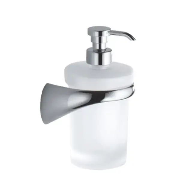 Colombo Link Дозатор для жидкого мыла, подвесной, SX, цвет: хром/матовое стекло