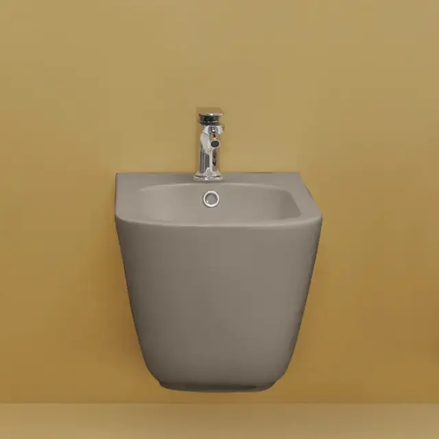 Kerasan Tribeca Биде подвесное 54х35см, c 1 отв под смеситель, c креплением WB9N, цвет: Nocciola