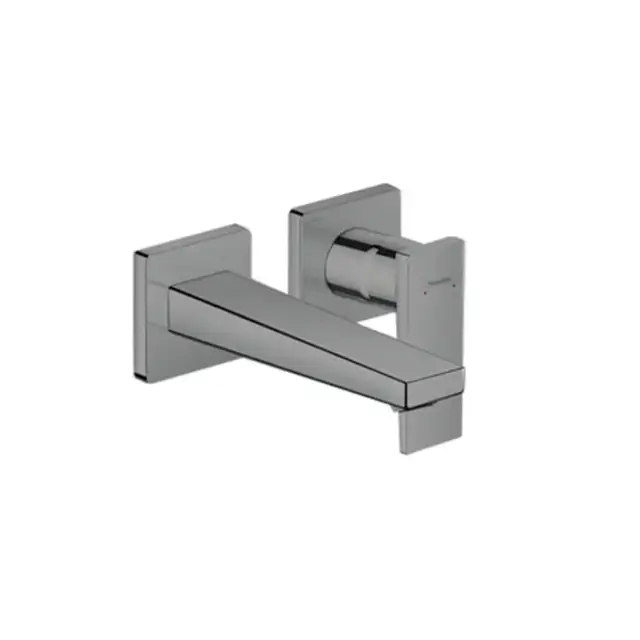 Hansgrohe Metropol Встраиваемый смеситель для раковины, излив 225мм, внешняя часть, цвет: шлифованный черный хром