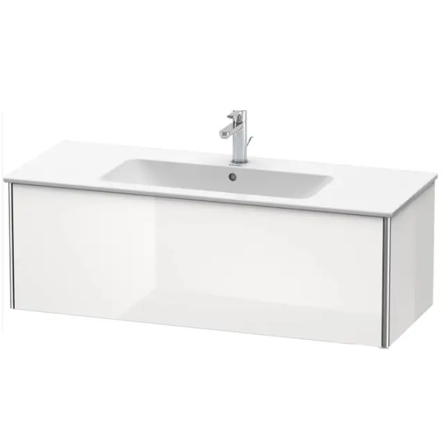 Duravit XSquare Тумба подвесная, 121х47.8х40см, с раковиной, с 1 выдв ящик, цвет: белый глянц