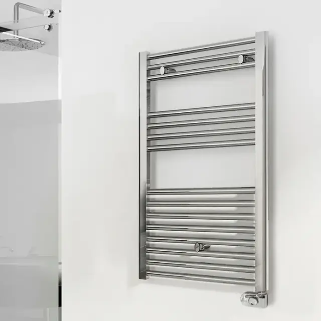 Irsap Ares Полотенцесушитель электрический 58x81.8x3см (15 трубок-2 промежутка), мощность: 400 ватт, с хромир. регулятором, провод: 120см, цвет: хром
