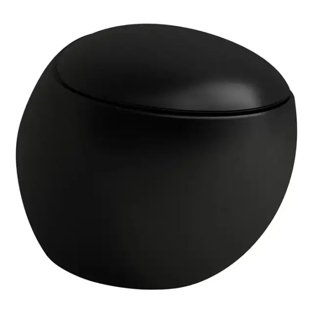 Laufen Alessi One Унитаз 58.5х39х35.5см., подвесной, безободковый, LLC, цвет: черный матовый