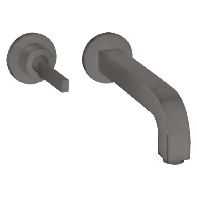 Axor Citterio Смеситель для раковины 220, встраиваемый, излив: 22см., цвет: шлифованный черный хром