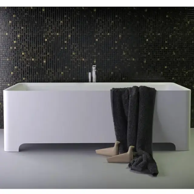 KNIEF Feel Ванна отдельностоящая 180х80х50 см, со сливом, цвет: белыйматовый