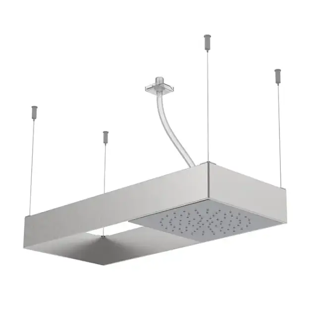 Carlo Frattini Wellness Верхний душ Moove потолочного монтажа в раме из нержавеющей стали, передвижной модуль подачи воды, цвет: хром