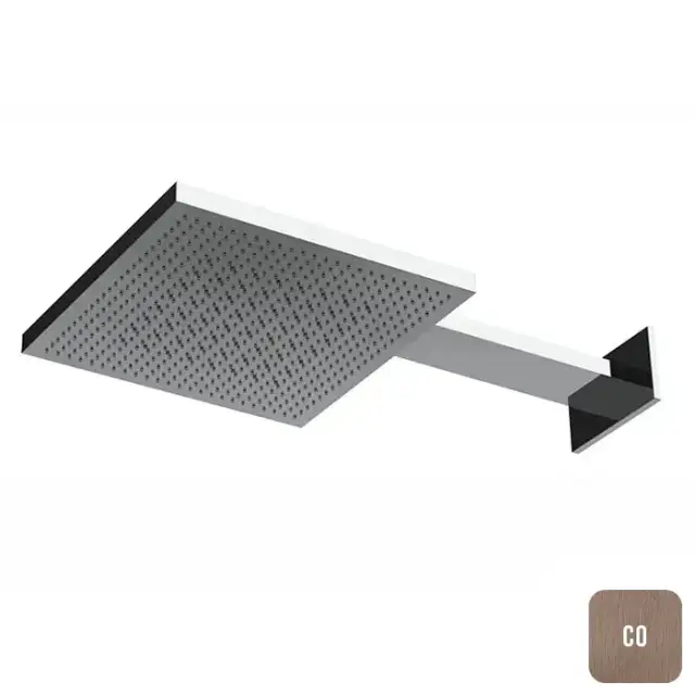 Almar Velvet Dual Flow Верхний душ 30х30см., настенный, 2 режима, нерж. сталь, цвет: Copper Brushed PVD