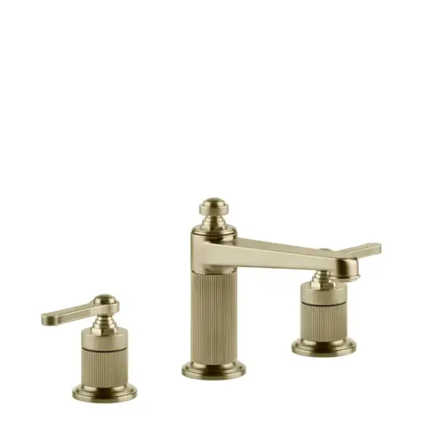 Gessi Venti20 Смеситель для раковины, на 3 отв., высота излива 98 мм., цвет: Brushed Brass PVD
