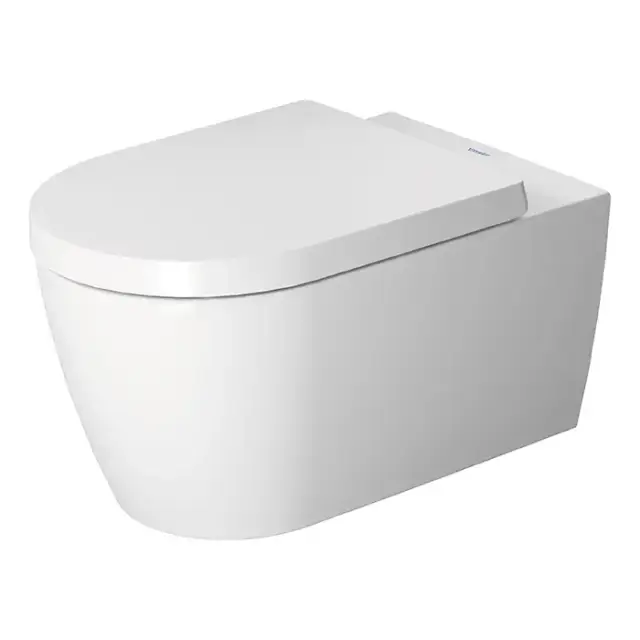 Duravit ME by Starck Унитаз подвесной Rimless без смывного края, свкл. крепление Durafix, 4,5л. с HygieneGlaze, 37х57см., цвет: белый