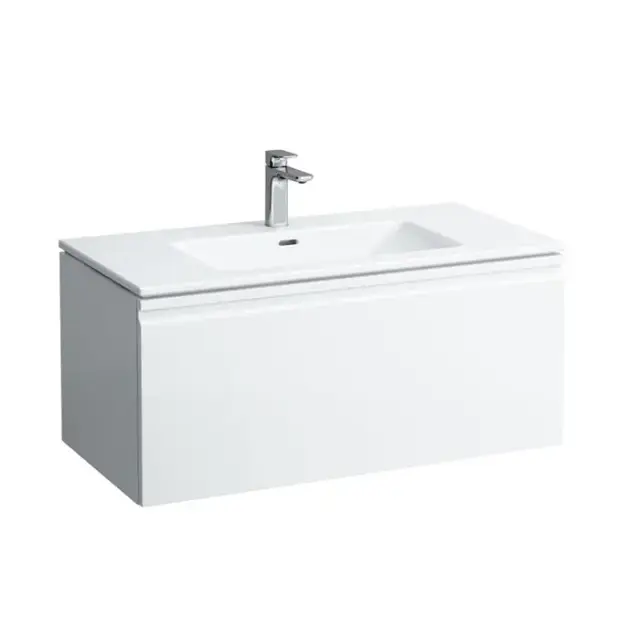 Laufen Pro S Тумба с раковиной 100х50х46см, подвесная, цвет: белый глянцевый