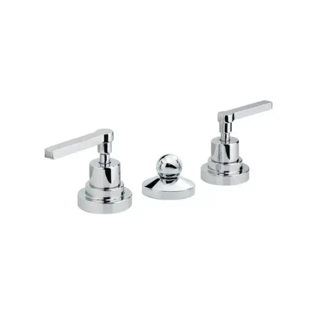 Nicolazzi Mac Kinley 05 Смеситель для биде на 3 отверстия, с 2мя ручками, с душиком, цвет: хром