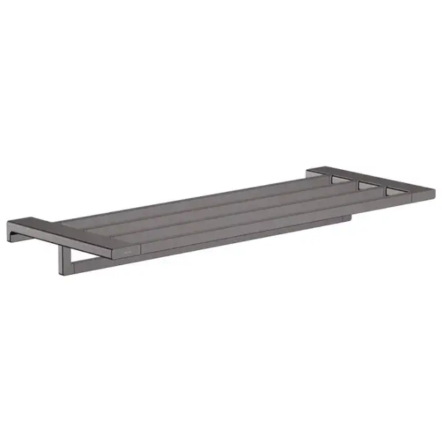 Hansgrohe AddStoris Полка для полотенец 44.5см., цвет: шлифованный черный хром