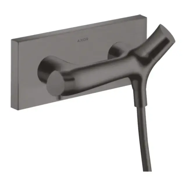 Axor Starck Organic Смеситель для душа, термостатический, настенный, цвет: шлифованный черный хром