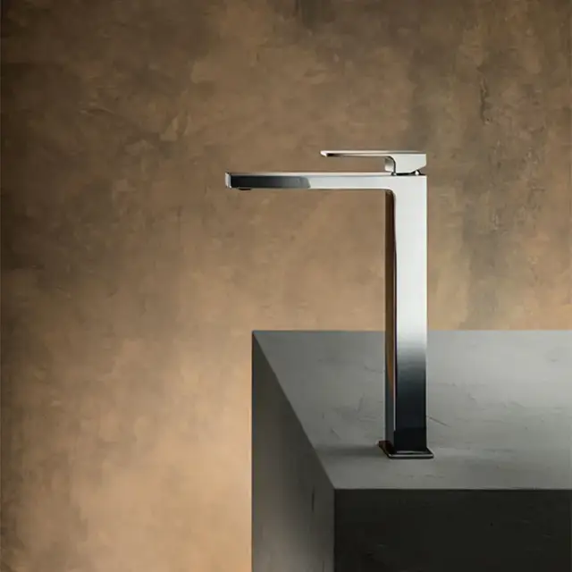 Fantini Mint Смеситель для раковины, 1 отверстие, высокий излив, цвет: хром