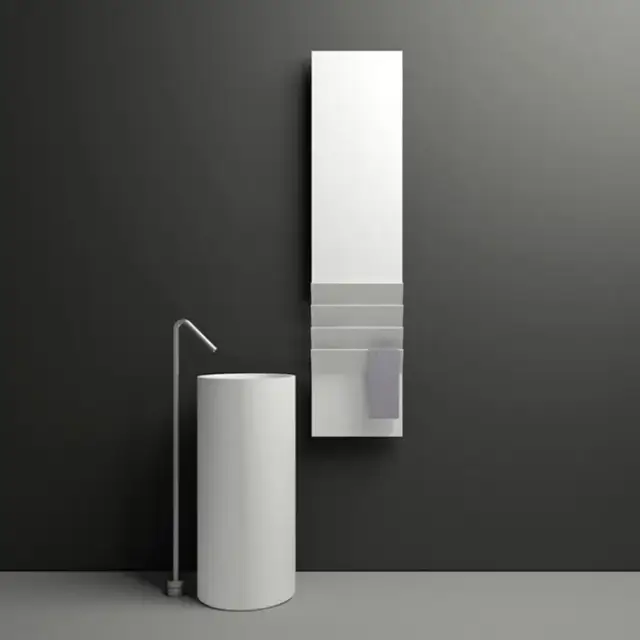 Antrax Flaps B Полотенцесушитель электрический H201xL35 см, 600 Вт, цвет: белый матовый