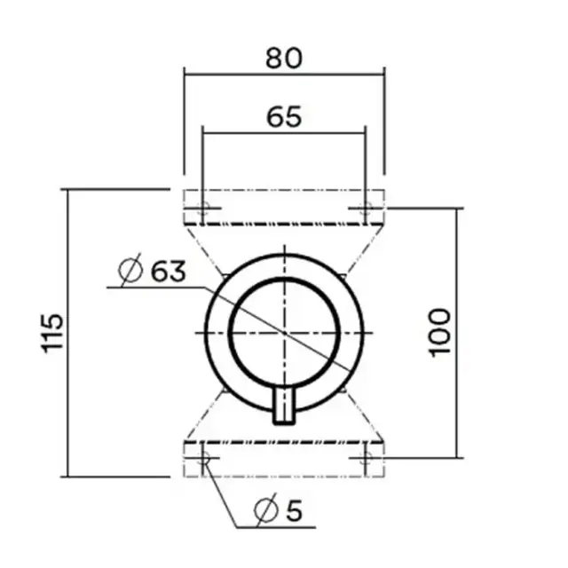 QuadroDesign Source/Ottavo IN044AS Встраиваемая часть переключателя из стены на 2 потребителя, цвет brushed stainless steel