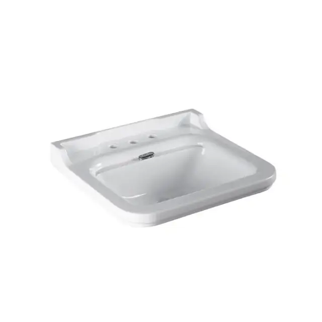 Kerasan Waldorf Раковина 60х55 см, 3 отв., керамическая, цвет: белый/хром