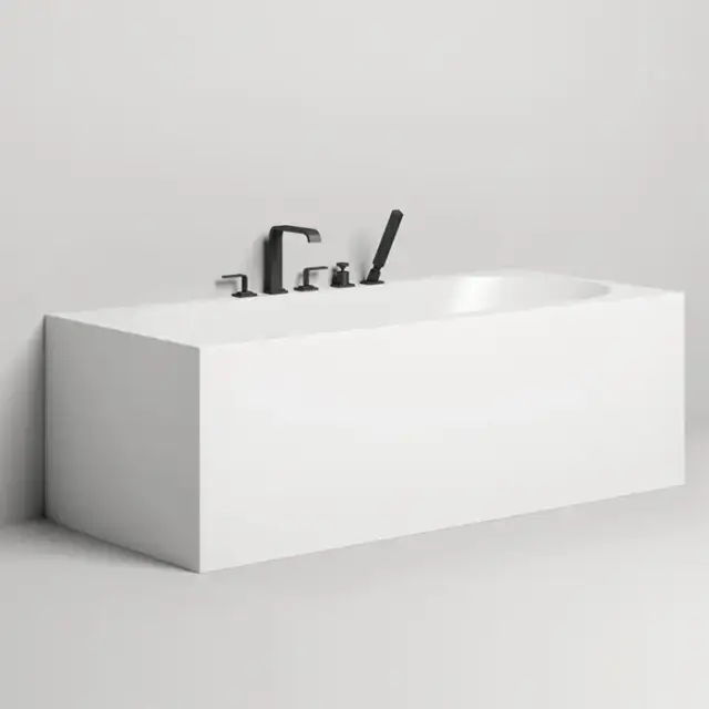 Salini Fabia Ванна пристенная 170x75x60см, овальная чаша, донный клапан, сифон, слив-перелив, S-Sense, цвет: белый глянцевый